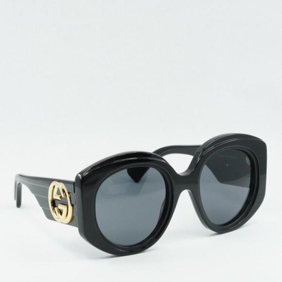 NEW GUCCI GG1308S 001 BLACK GREY SUNGLASSES - Picture 10 of 12